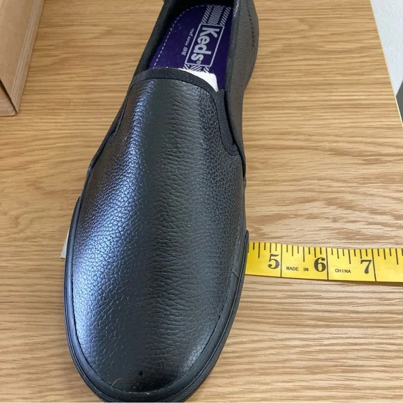 Keds Size 11 Black Double Decker Leather Sneakers - NWOT - Picture 8 of 8